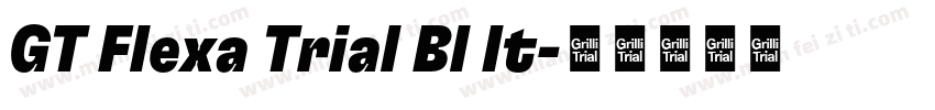 GT Flexa Trial Bl It字体转换